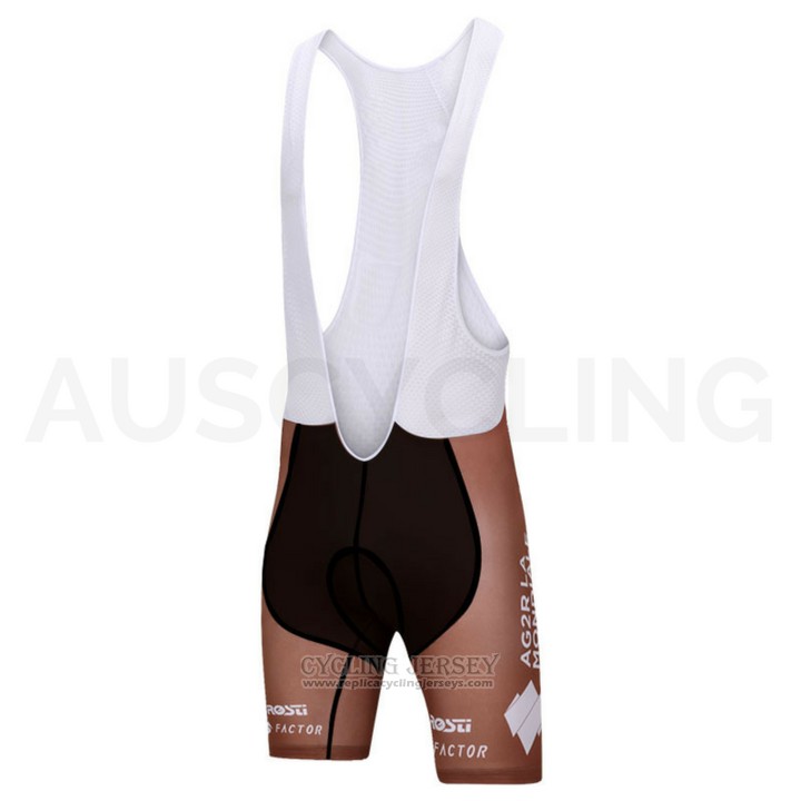 2018 Cycling Jersey Ag2rla Blue and White Short Sleeve and Bib Short